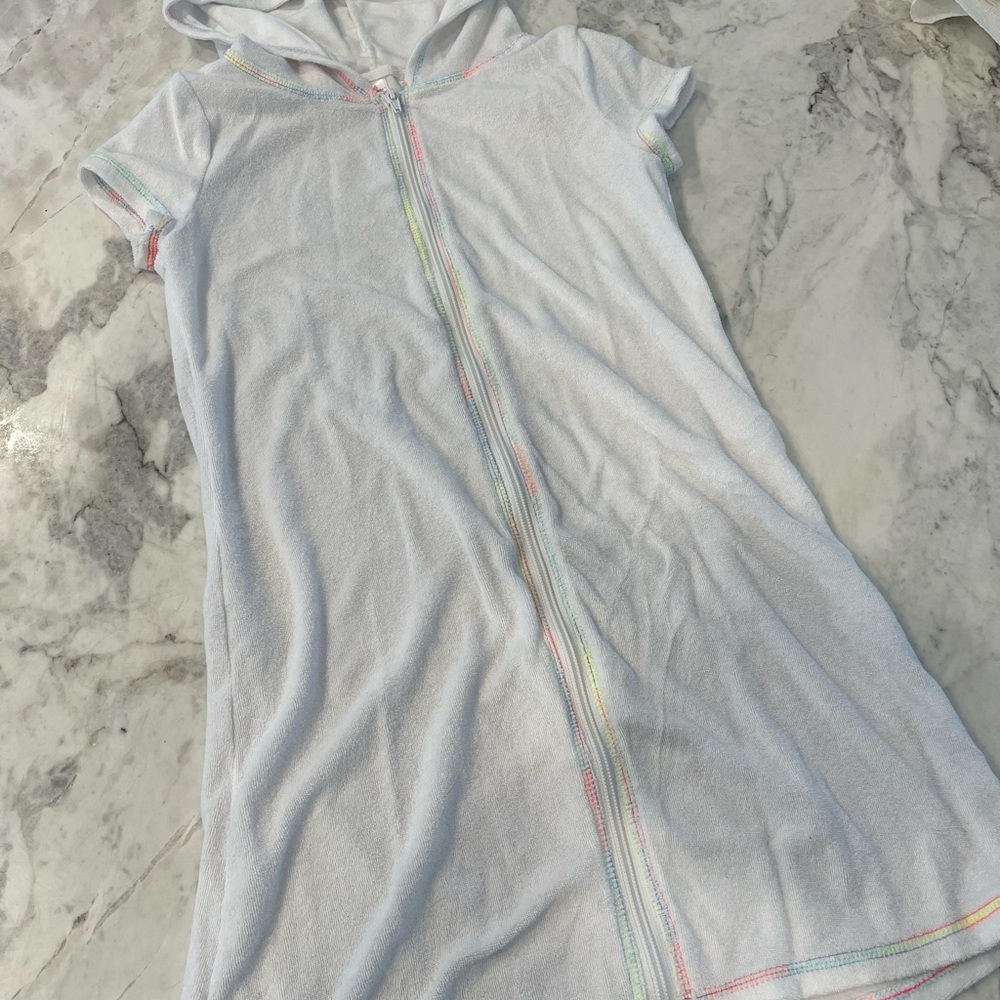 Terry swim cover up